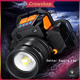 Senter Kepala Led Glare T8 Zoom 1200LM Usb Rechargeable Anti Air Multifungsi 3 Mode Adjustable Lampu Outdoor