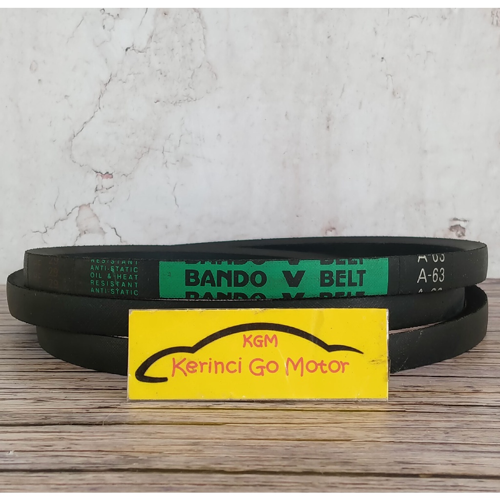 BANDO VAN BELT A-63 V BELT TALI KIPAS A63 FAN BELT VANBELT POLOS A-63