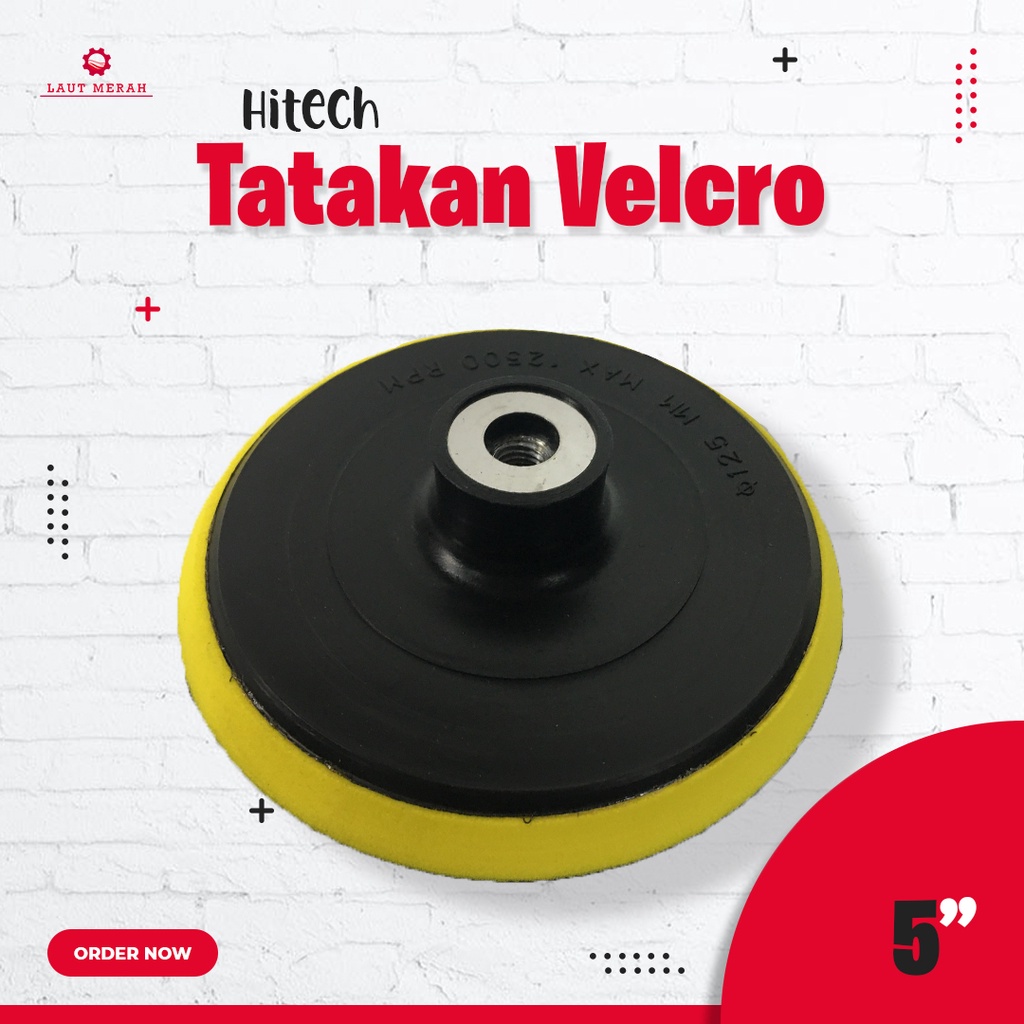 Tatakan Amplas bulat Velcro 5" | Tatakan Amplas Bulat gerinda 5"