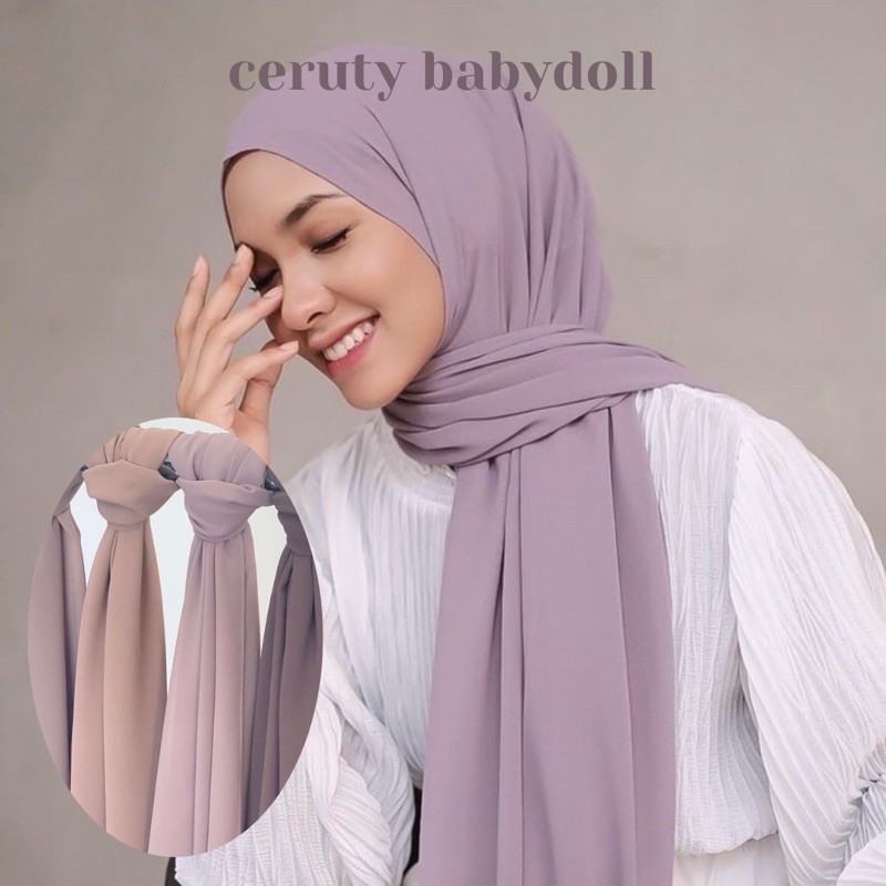 HIJAB PASHMINA CERUTY BABYDOLL PREMIUM | HIJAB PASMINA BABYDOLL