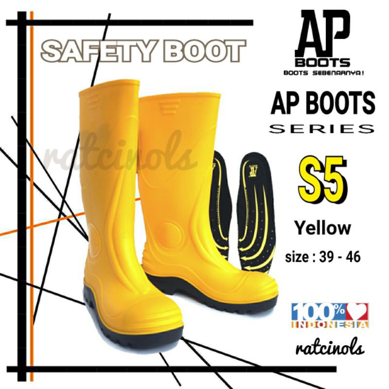 Sepatu AP Boots Safety S5 Yellow