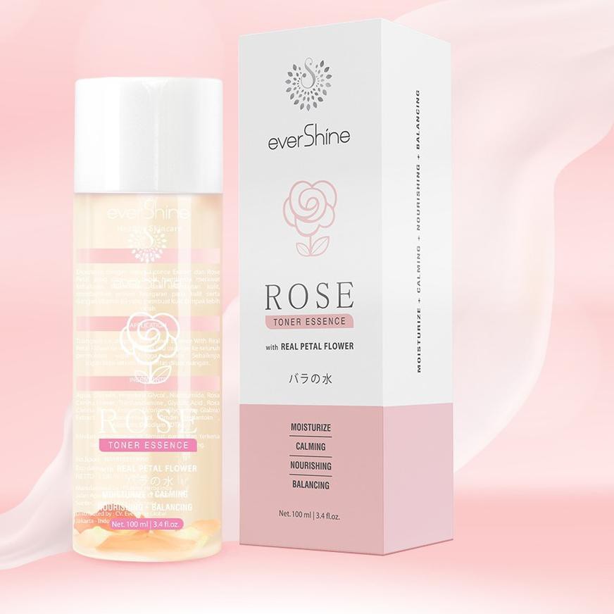 ♙ Rose Toner essence with real petal flower /Air mawar asli ☪