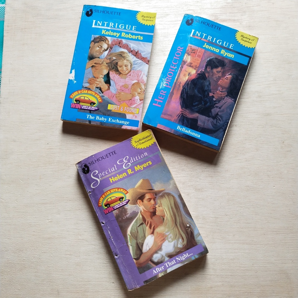 Original bekas Paket 3 Novel SILHOUETTE The Baby Exchange - Belladonna & After That Night