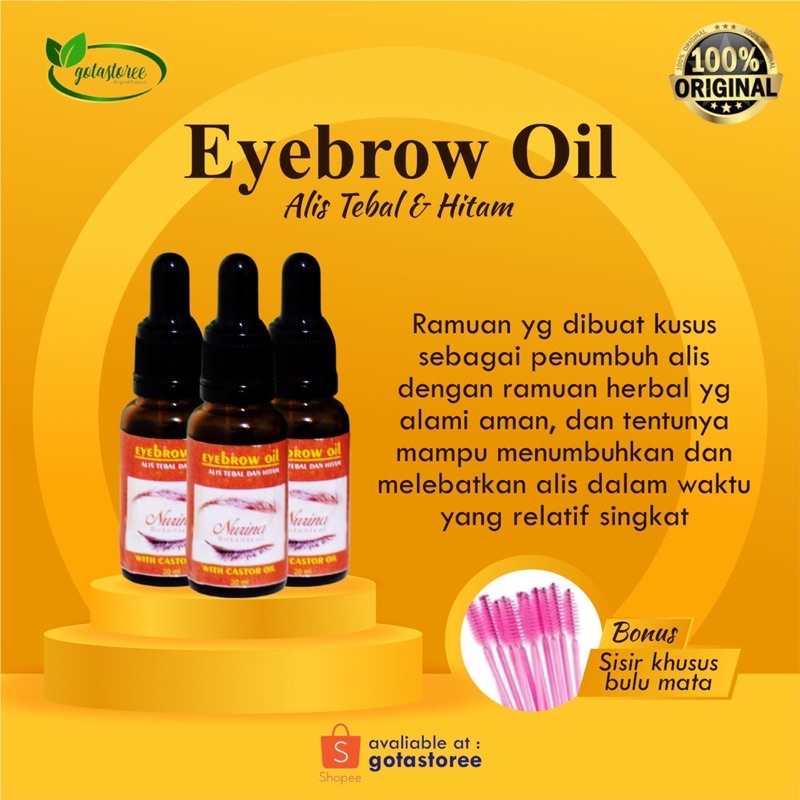 EYEBROW OIL | PENUMBUH ALIS &amp; BULUMATA