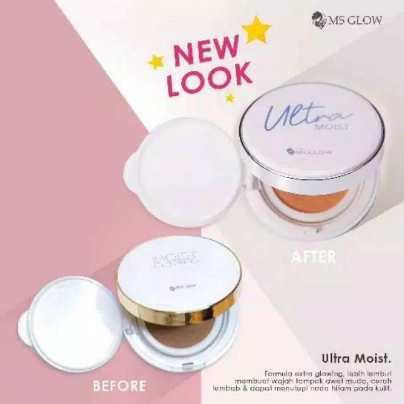ULTRA MOIST MS GLOW MOIST CUSHION MS GLOW BEDAK PADAT ASLI ORI MSGLOW ORIGINAL