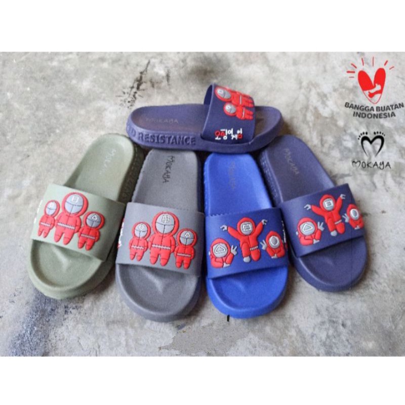 SANDAL ANAK MOKAYA | SANDAL KARET | SANDAL SLOP MOKAYA 2118-J1