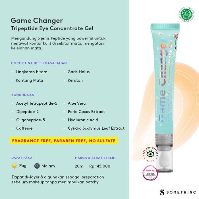 Somethinc Game Changer Tripeptide Eye Concentrate Gel 20ml BPOM