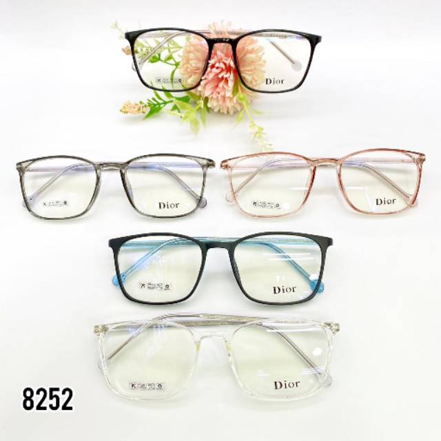 KOTAK LENTUR | Frame kacamata kotak besar | paket kacamata minus/plus/cyl/antiradiasi | korea