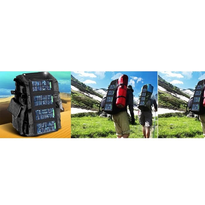 Solar Power Bank Foldable/Lipat 7W with 4 Solar Panel