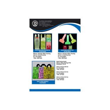 TAS PLASTIK CENTEL MOTIF "TERIMA KASIH"