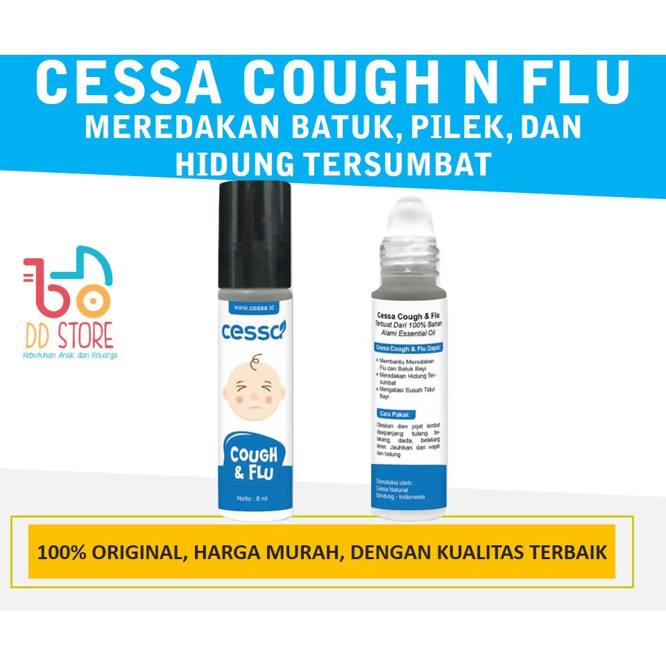 [100 ORIGINAL] CESSA COUGH N FLU BABY Essential Oil Untuk Meredakan