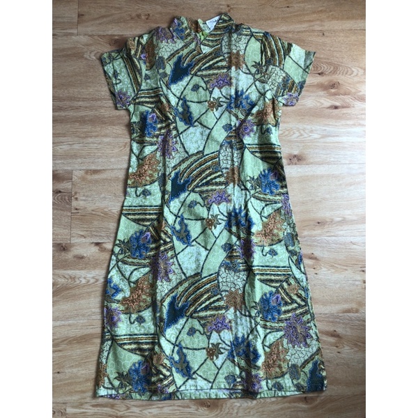 dress batik kerah shanghai