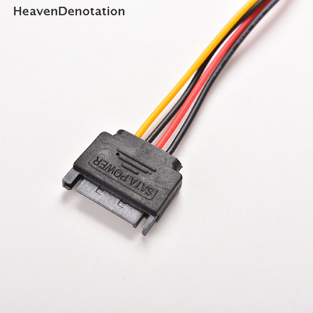 (Heavendenotation) Kabel Power Extension Sata 15pin Male Ke Female Panjang 8 &quot;