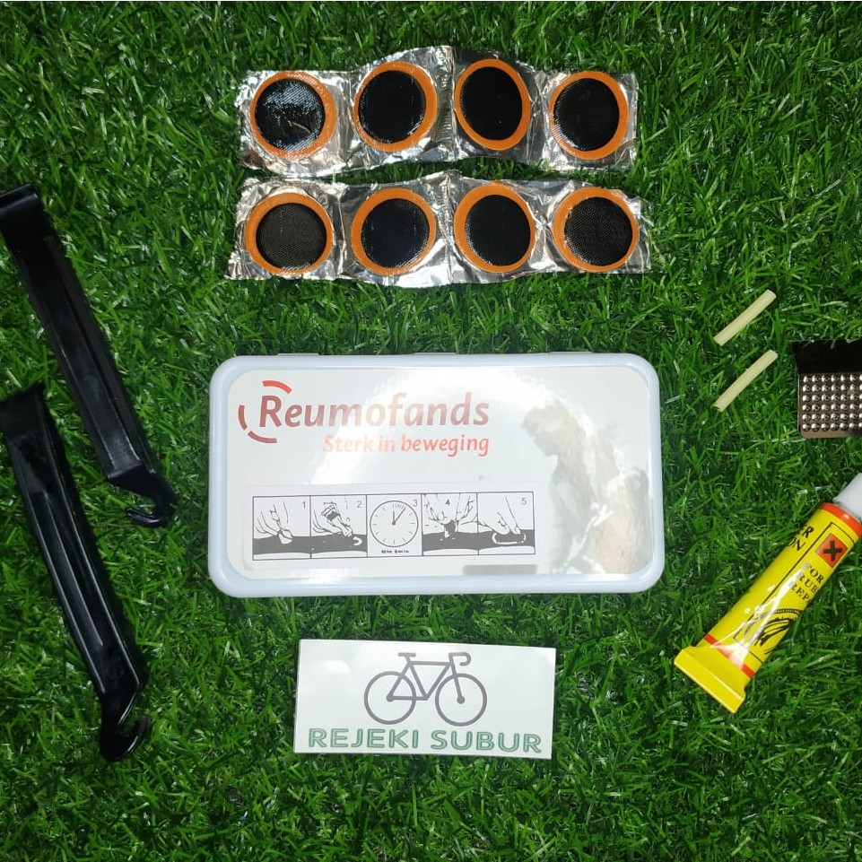 Set tambal ban sepeda pencungkil & lem