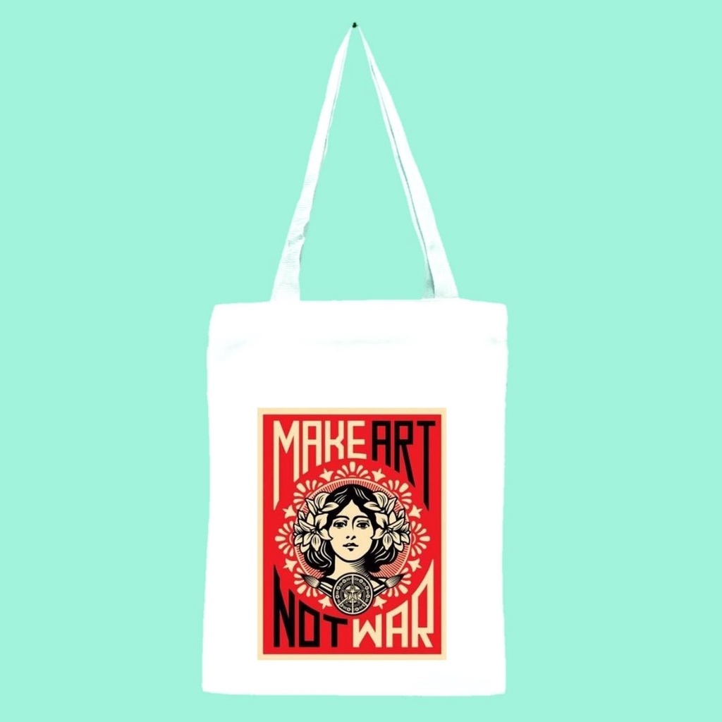 PART 6 PEACE &amp; WAR New totebag aesthetic printing (resleting) drill premium (600) || kiiyoomii ||