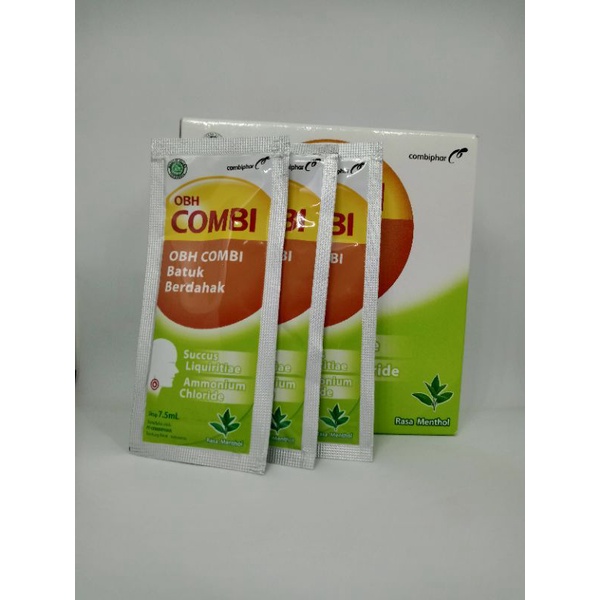 OBH COMBI BATUK BERDAHAK MENTHOL SIRUP SACHET 7,5 ML - ED 12/2023