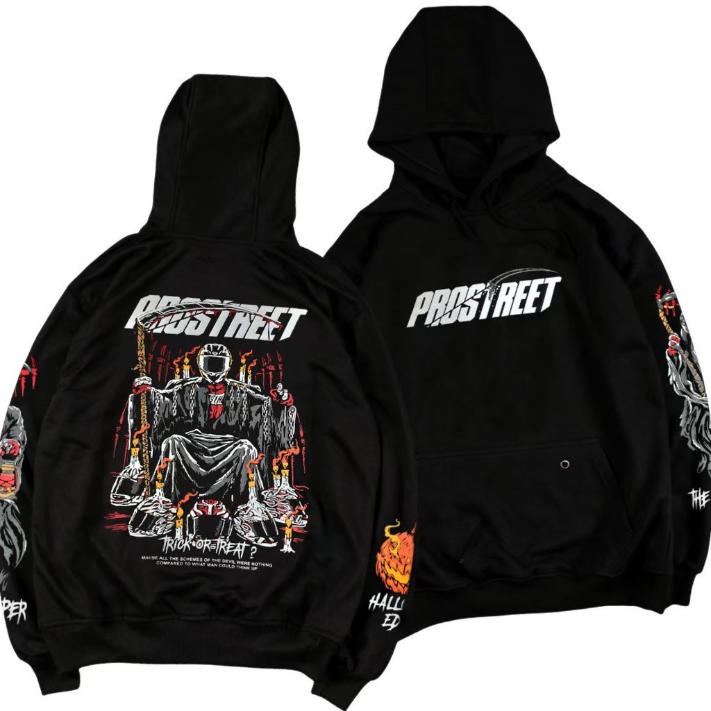 Jaket Hoodie Prostreet Samurai Sweater Prostreet Whith Devil Termurah / Sweater Hoodie Pria Prostreet Ukuran Jumbo - Suiter Wihite Devil - Suiter prostreet jaket Sunmori M L XL XXL