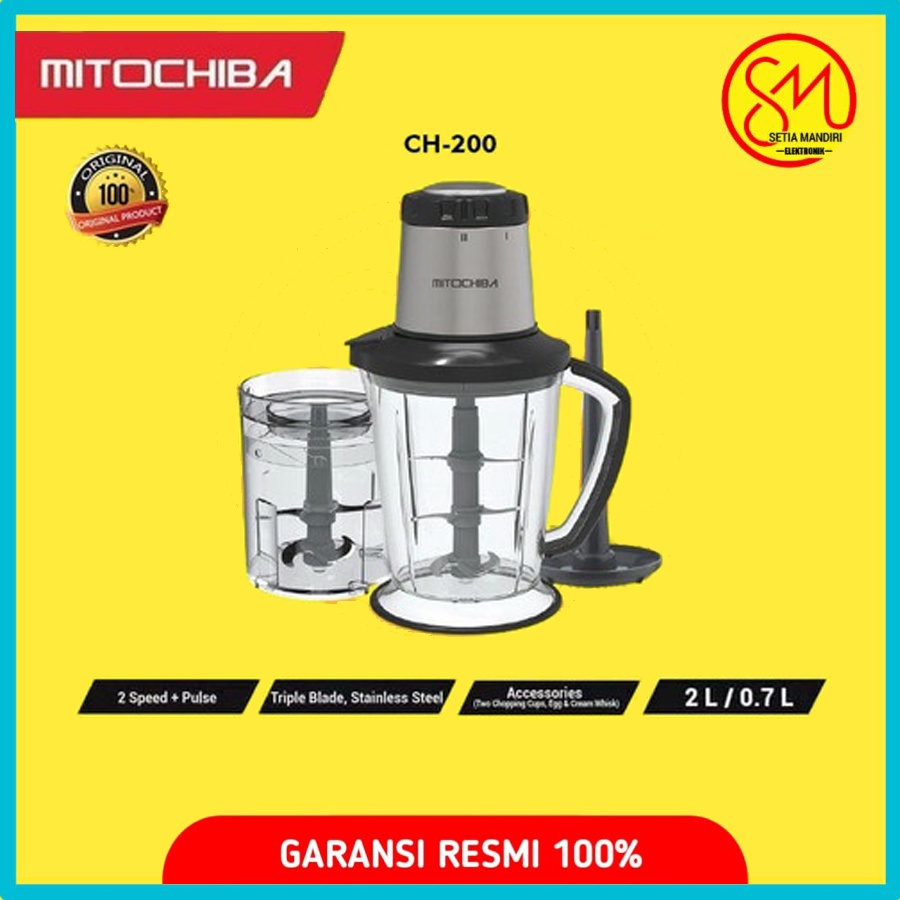 MITOCHIBA Food Chopper Multifungsi Hingga 3 Pisau CH 50 100 200 250 CH50 CH100 CH200 CH250