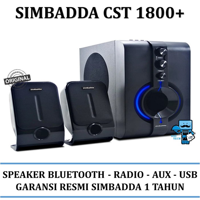 Terbaru Speaker Aktif Simbadda Cst 1800 Include Bluetooth Usb Radio Aux In Shopee Indonesia