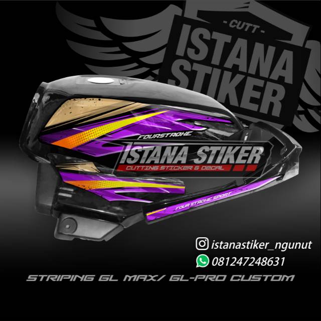 Striping Gl pro/max Variasi Ungu