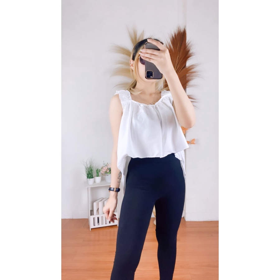 RX Fashion - Tanktop Layer / Tanktop Sesil Gingham // Tanktop Wanita -BN-PUTIH