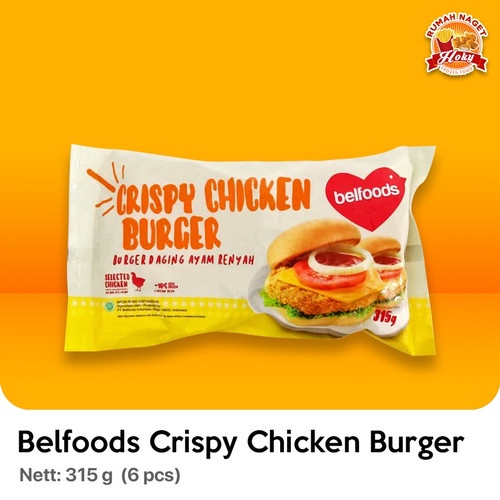 

BELFOODS FAVORITE CRISPY CHICKEN BURGER 315GR