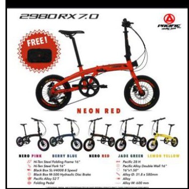 sepeda lipat pacific 2980 Rx-7.0 16,inch