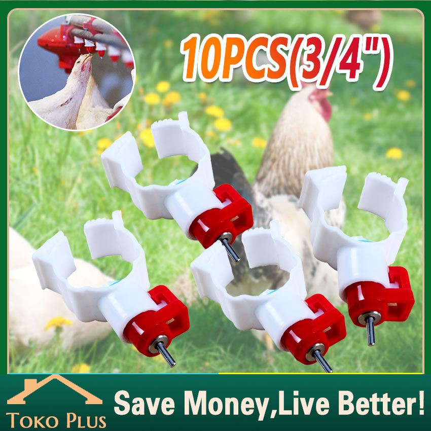 10Pcs niple ayam broiler / Niple Drinker Petelur Tempat Minum Ayam / Nepel Nipel Nipple Nippel Ayam 