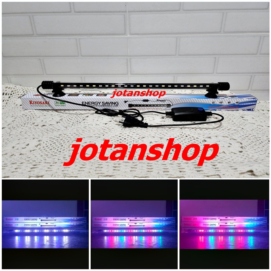 KIYOSAKI KLC T4 500 Lampu LED CELUP aquarium aquascape 3x ganti warna