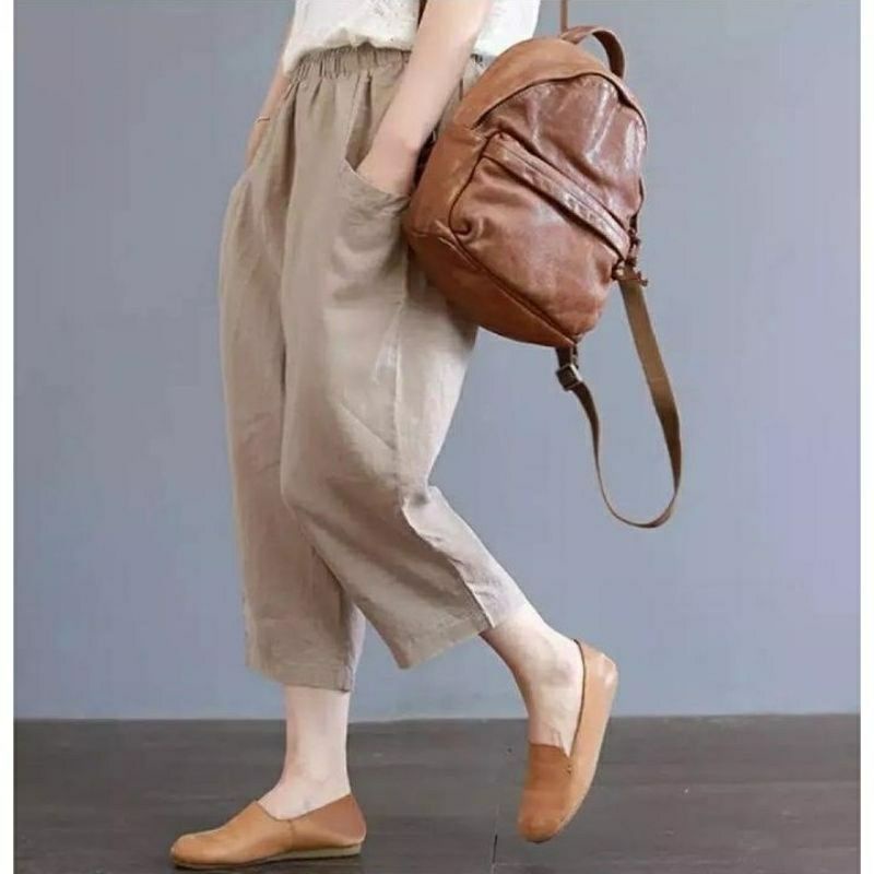 Mera pants / Celana chinos Willow pants wanita korea bahan twill stretch premium