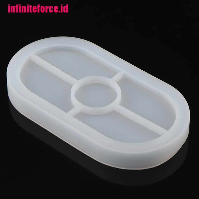 Concrete Oval Mold Ashtray Coaster Square Flexible Silicone Tray Mold Epoxy