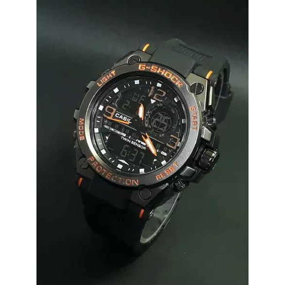 promo | diskon | sale Jam Tangan Sport Pria Casio G-Shock GW-A1000ADWR Black Orange terbaik |