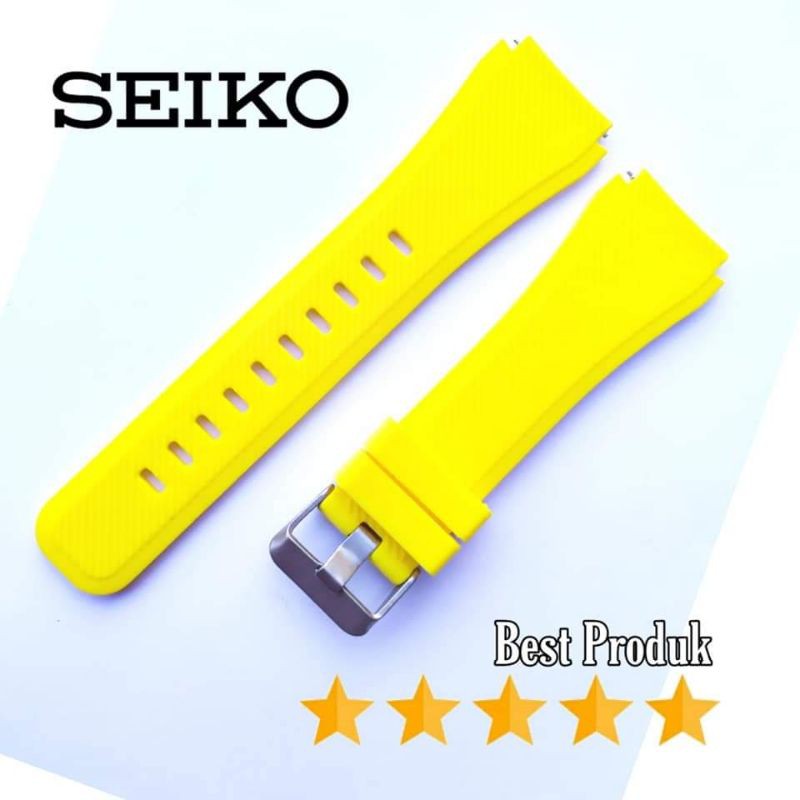 Tali Jam Tangan rubber Seiko strap rubber Seiko Diver Yellow