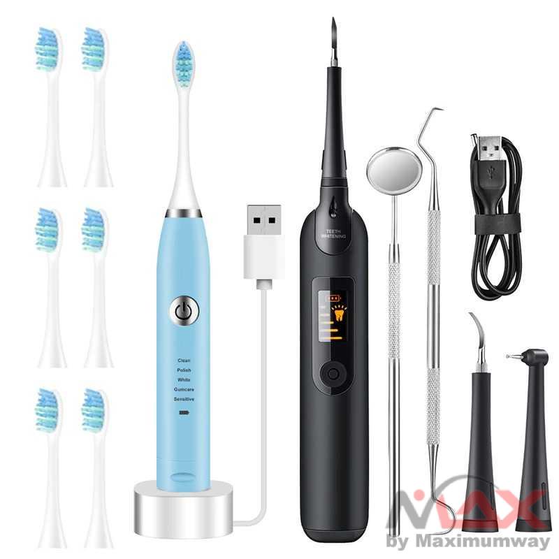 Hailicare Pembersih Gigi Elektrik Dental Tartar Remover With LCD LR-6 Warna Hitam