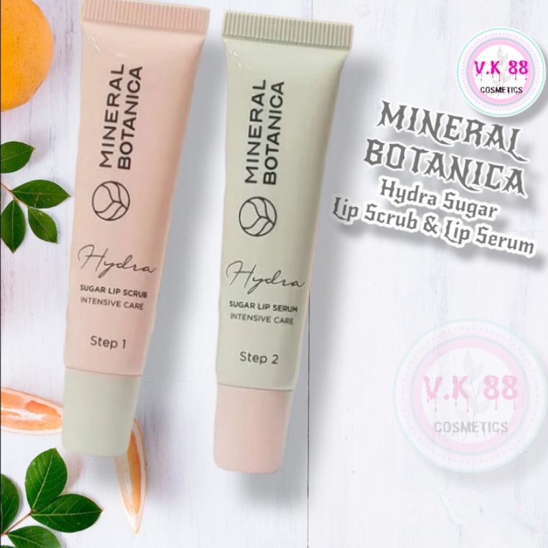⭐V.K 88⭐ MINERAL BOTANICA SUGAR LIP SCRUB & SERUM | Intensive Care Lips Treatment | Scrub Bibir / Li