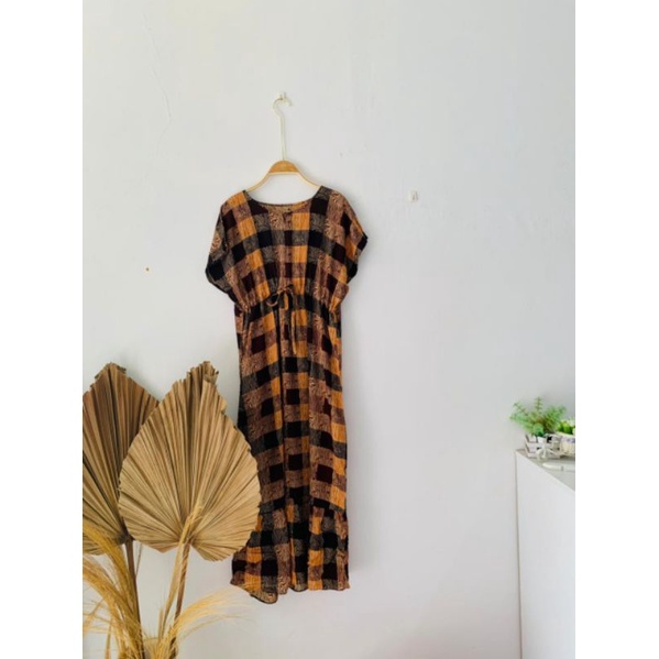 Daster Serut motif kotak