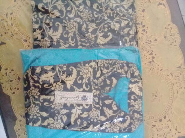 Baju Batik Couple Dan Wanita/sarimbit Gamis Assifa Batik Modern