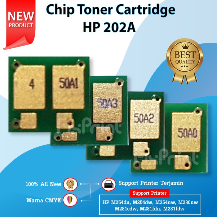 Chip Toner Cartridge 202A CF500A CF501A CF502A CF503A