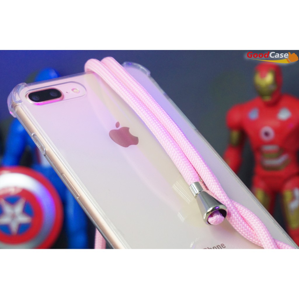 GoodCase - Case AKRILIK Anti Crack + Tali Color iPhone 12 Mini 5.4 | 12/ Pro 6.1 | 12 Pro Max 6.7