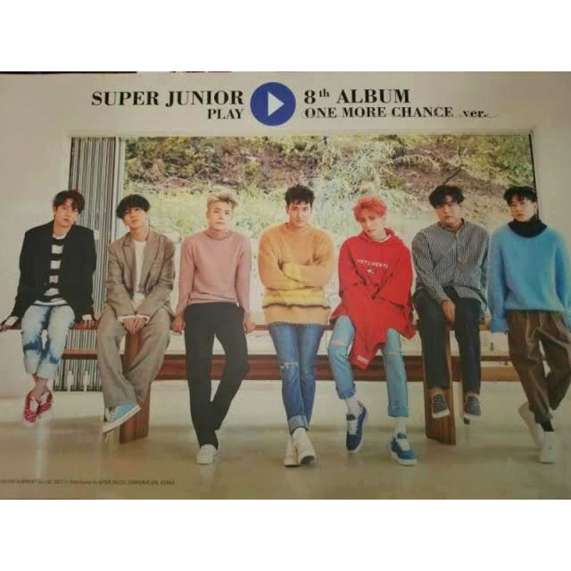 Poster Super Junior album Play One More Chance