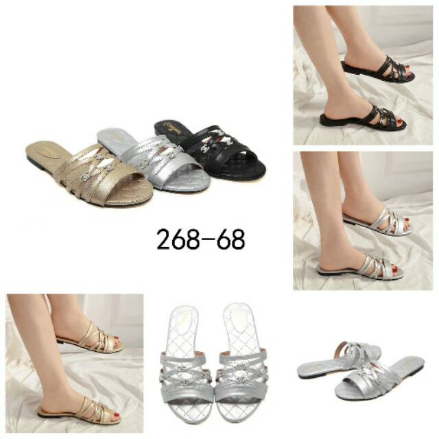 Sendal wanita chanel sabina
