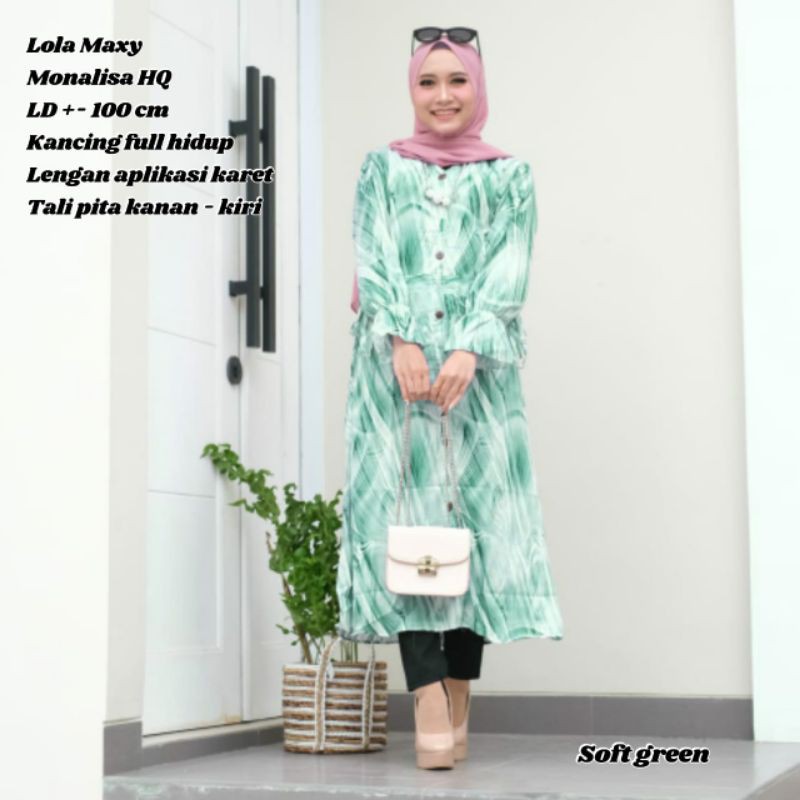 Grosir gamis monalisa abstrak //JF525