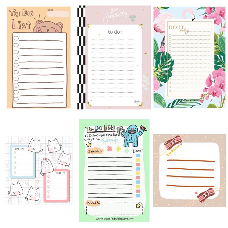 

Memo notepad to do list kertas catatan (Part 2)