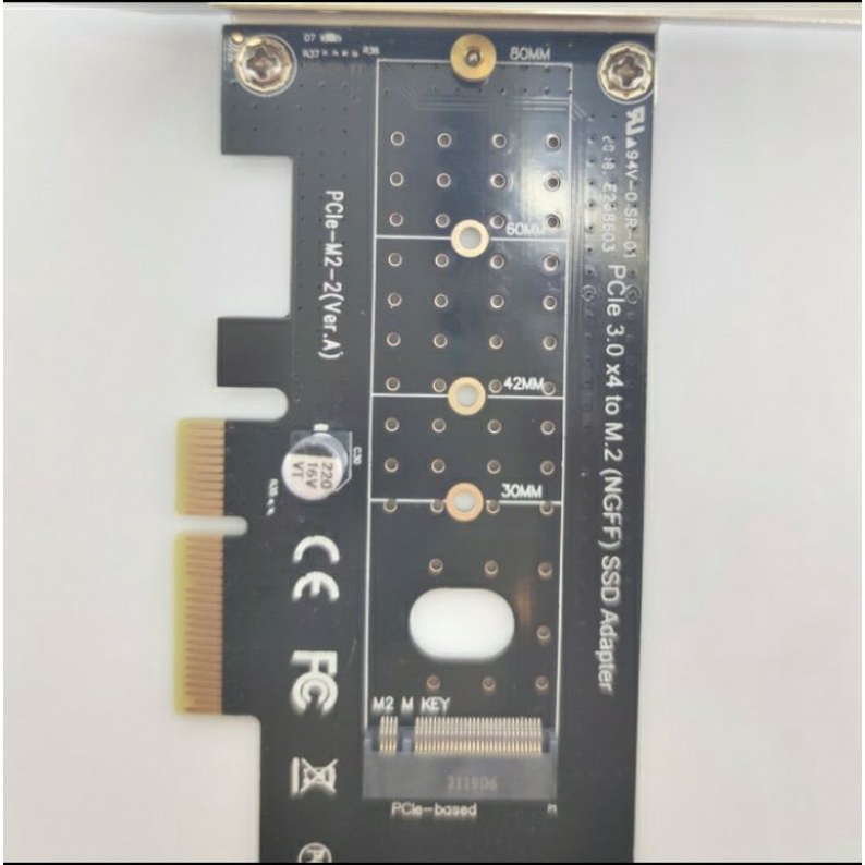 SKU-1273 PCI EXPRESS X4 M 2 NVME SSD NGFF KEY M2 PCIE 3.0 ADAPTER