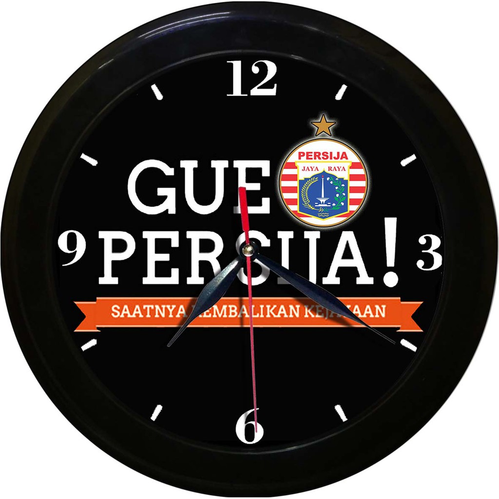 JAM DINDING PERSIJA 20   (DIAMETER 30CM)