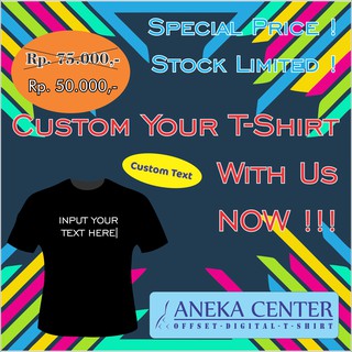  Cetak  Custom Print Sablon Kaos  Kata  Kata  Tulisan 1 Warna 