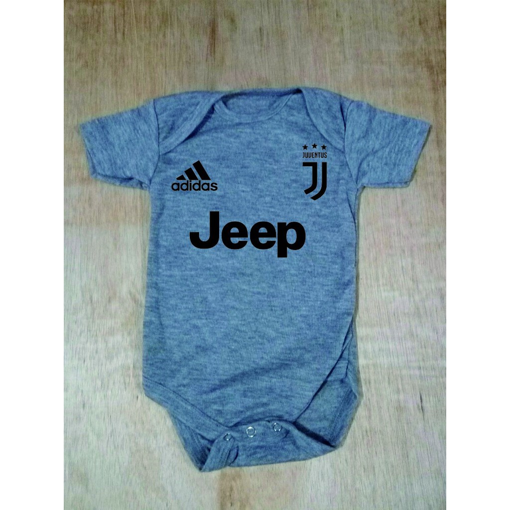  Baju  Bola Bayi  Romper Jumper Jersey Bayi  Juventus  Abu 