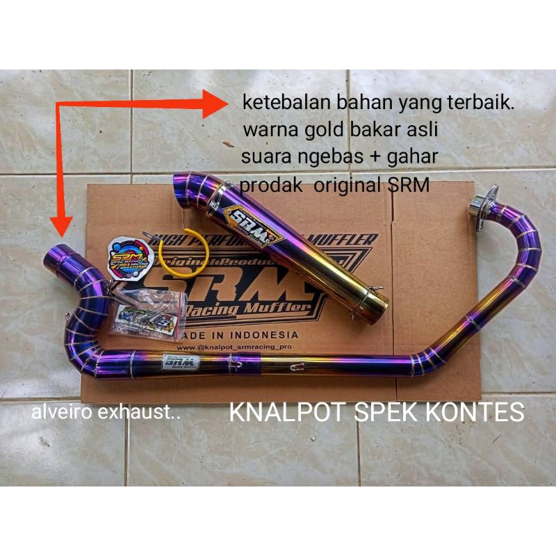 KNALPOT RACING KANAN KOBRA KNALPOT COBRA VIXION CBR R15V2 SATRIA FU SRM ORIGINAL