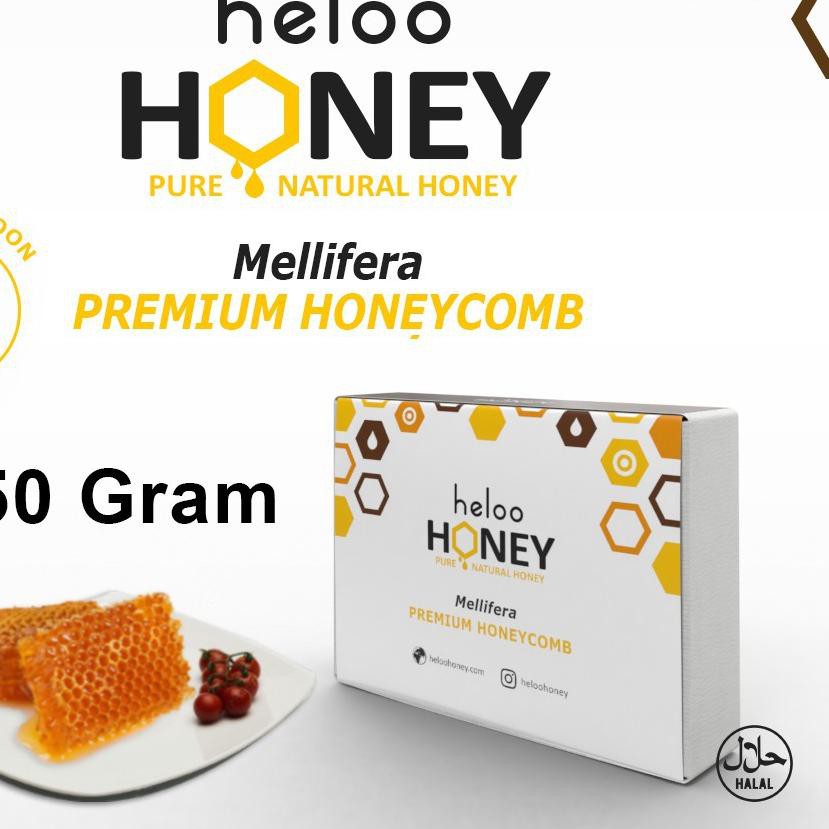

PROMO 11.11 KODE-713 Sarang Madu Premium Alami Honey Comb Heloo 250gr 100% Asli Pure Organic Honeyco