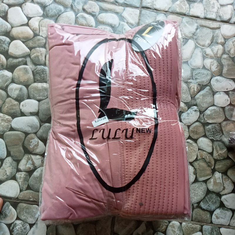 Jilbab Hijab kerudung Instan Lulu Kanaya Original-Dusty pink